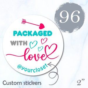 96 Thank You Stickers